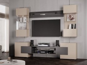 Гостиная Фэнтези (кашемир/графит) в Мирном - mirnyj.mebel-nsk.ru | фото