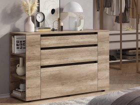 Комод КМ-06 Энигма (венге/дуб каньон) в Мирном - mirnyj.mebel-nsk.ru | фото
