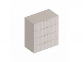 Комод с 4 ящ. «Тефия» (тефия/софт сантьяго) в Мирном - mirnyj.mebel-nsk.ru | фото