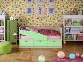 Кровать детская Бабочки 1,8 м в Мирном - mirnyj.mebel-nsk.ru | фото