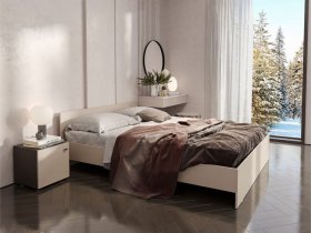 Кровать двухспальная 1,6м Гиза в Мирном - mirnyj.mebel-nsk.ru | фото