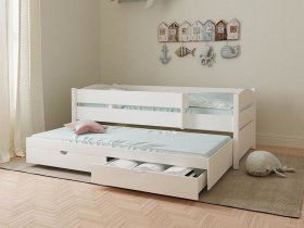 Кровать двухуровневая с ящиками «Лапландия» в Мирном - mirnyj.mebel-nsk.ru | фото