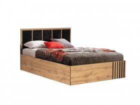 Кровать двуспальная с подъем. мех. 1,6 м Либерти 51.20 в Мирном - mirnyj.mebel-nsk.ru | фото