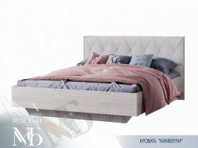 Кровать двуспальная 1,6м Кимберли КР-13 в Мирном - mirnyj.mebel-nsk.ru | фото