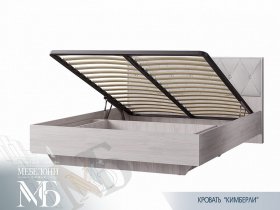 Кровать двуспальная с подъем. мех. 1,6 м  Кимберли КР-13 в Мирном - mirnyj.mebel-nsk.ru | фото