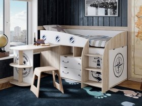 Кровать комбинированная «Немо» в Мирном - mirnyj.mebel-nsk.ru | фото