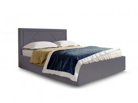 Кровать мягкая 1,6 Сиеста стандарт, вар.3 в Мирном - mirnyj.mebel-nsk.ru | фото