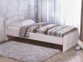 Кровать односпальная 80 с низкой спинкой (ясень шимо светлый) в Мирном - mirnyj.mebel-nsk.ru | фото