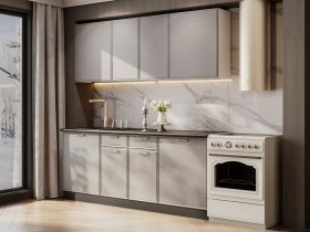 Кухонный гарнитур «Адель» 2,0м (нео) в Мирном - mirnyj.mebel-nsk.ru | фото