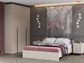 Модульная спальня Айри (кашемир) в Мирном - mirnyj.mebel-nsk.ru | фото