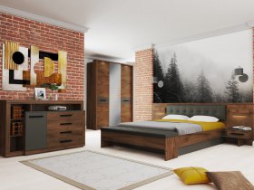 Модульная спальня Глазго в Мирном - mirnyj.mebel-nsk.ru | фото