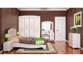 Модульная спальня Каролина в Мирном - mirnyj.mebel-nsk.ru | фото