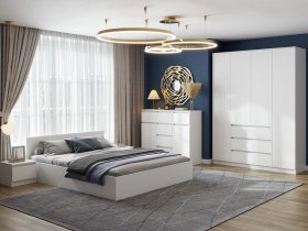 Модульная спальня Ницца в Мирном - mirnyj.mebel-nsk.ru | фото