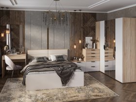 Модульная спальня Норд в Мирном - mirnyj.mebel-nsk.ru | фото