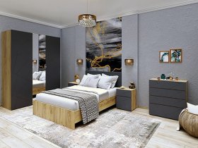 Модульная спальня Шерлок в Мирном - mirnyj.mebel-nsk.ru | фото