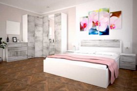 Модульная спальня Сорренто в Мирном - mirnyj.mebel-nsk.ru | фото