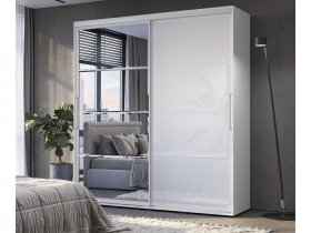 Шкаф-купе Крафт-6 2,0м (белый) в Мирном - mirnyj.mebel-nsk.ru | фото